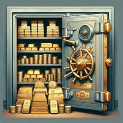 A safe for secure storage of gold and silver bullion