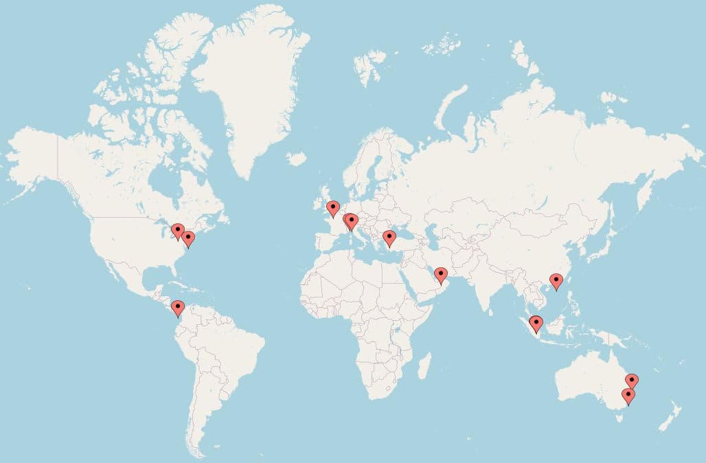 Kinesis vault locations