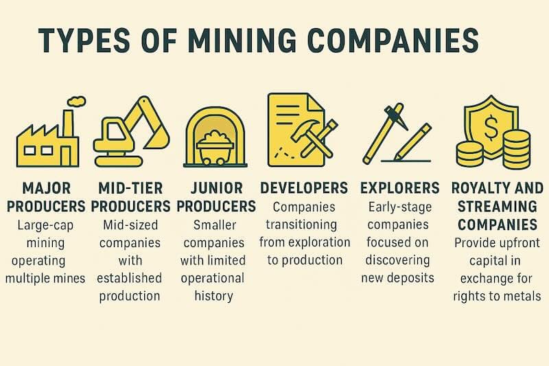 Types of mining companies