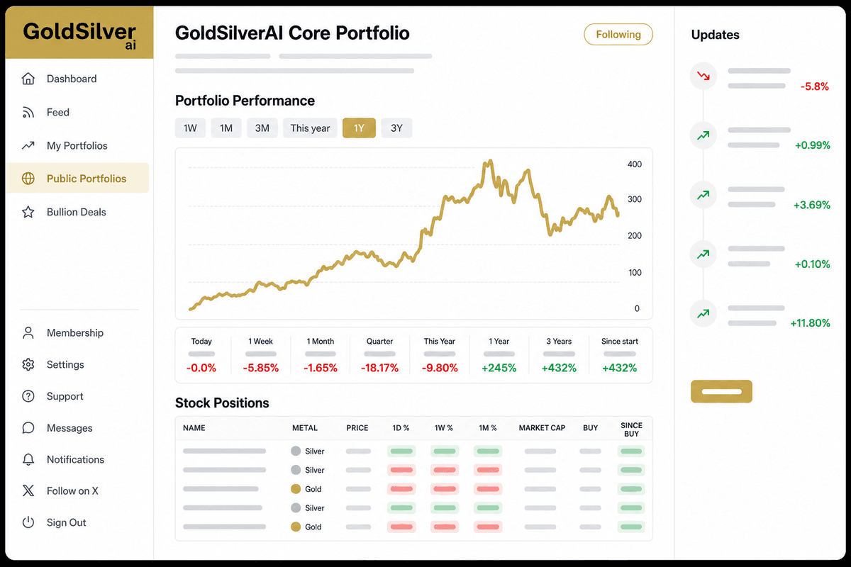 GoldSilver.ai portfolio tracker preview