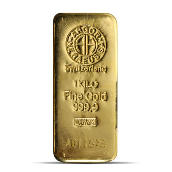 1 kilo Argor-Heraeus Gold Bar