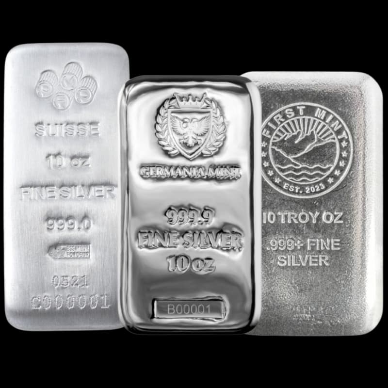 10 oz Silver Bar Random Brand