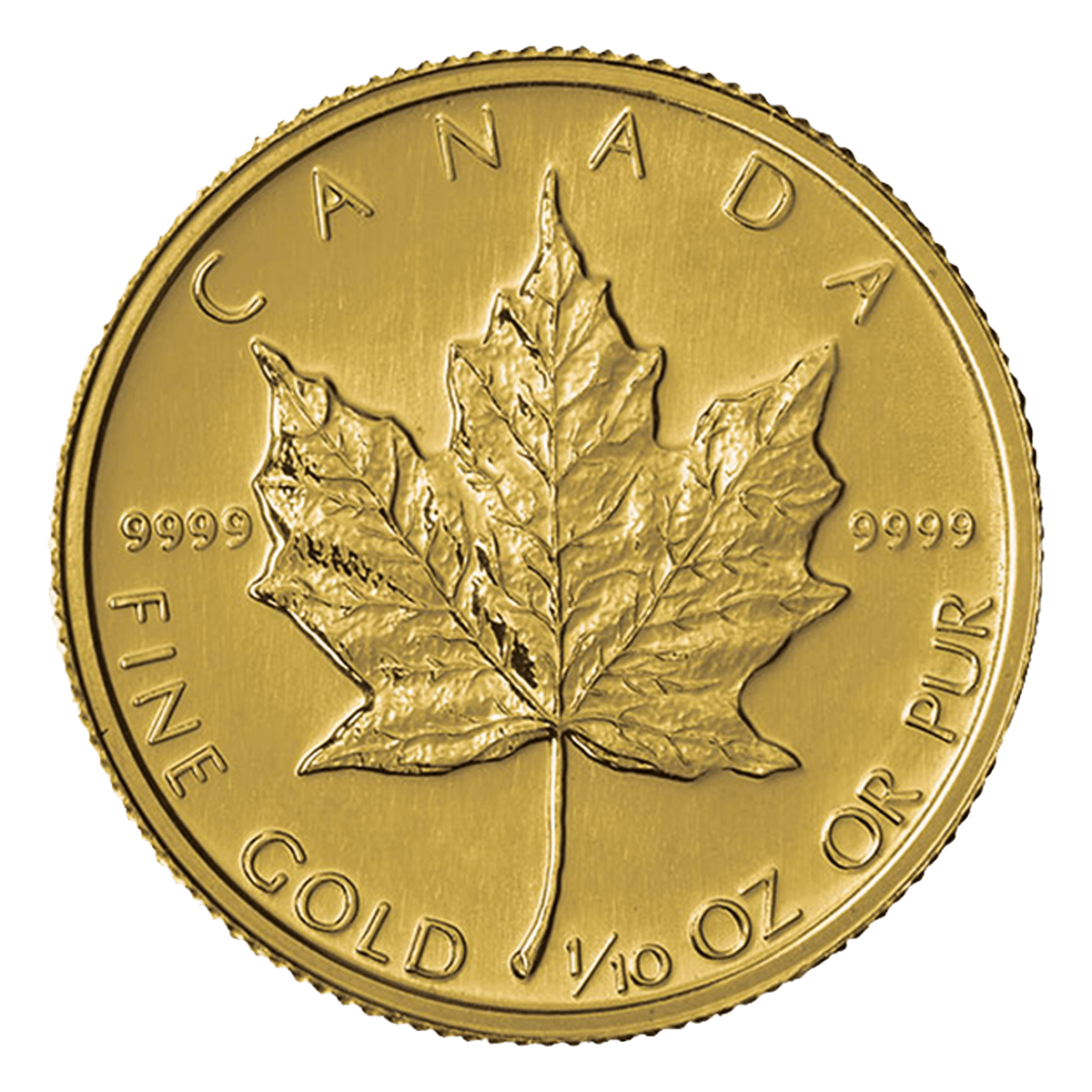 1/10 oz Canadian Gold Maple Leaf Coin