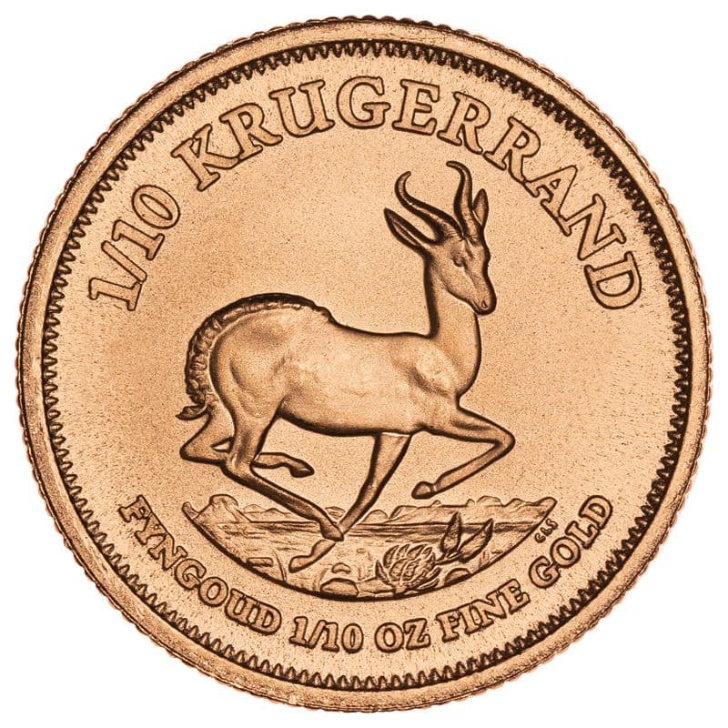 1/10 oz South African Gold Krugerrand Coin