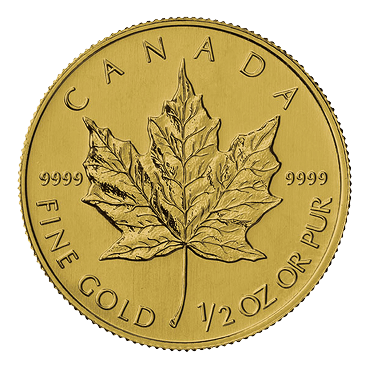 1/2 oz Canadian Gold Maple Leaf Coin