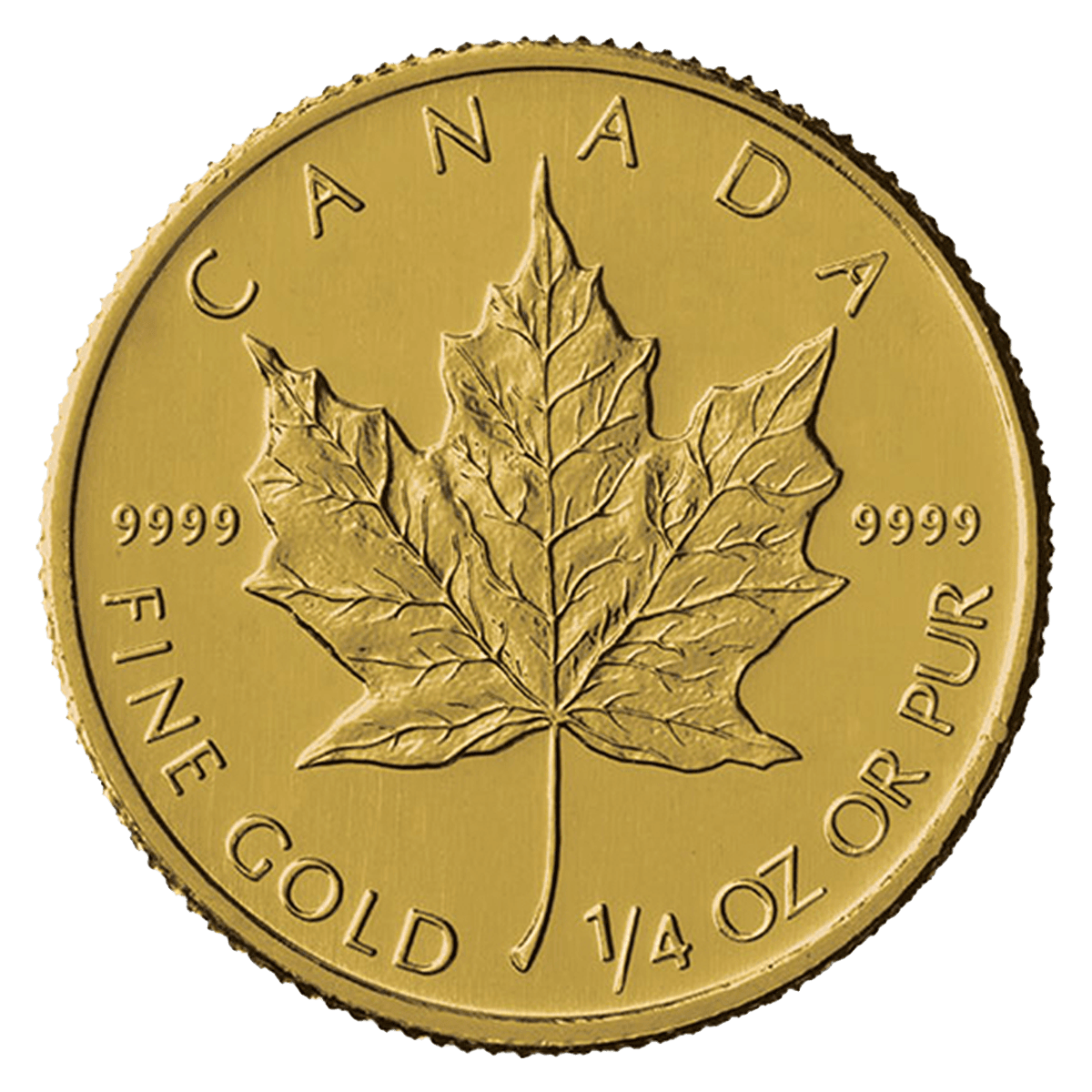 1/4 oz Canadian Gold Maple Leaf Coin