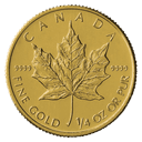 1/4 oz Canadian Gold Maple Leaf Coin