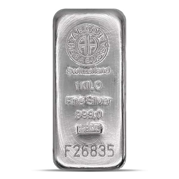 1 Kilo Argor-Heraeus Silver Bar