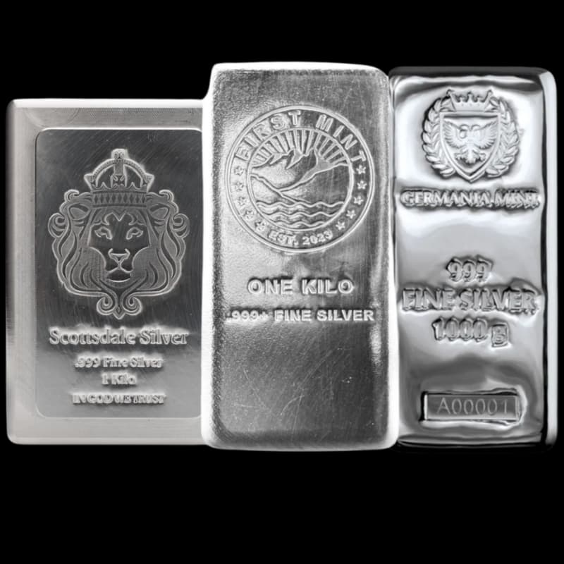 1 Kilo Silver Bar Random Brand