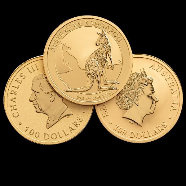 1 oz Australian Kangaroo/Nugget Gold Coin