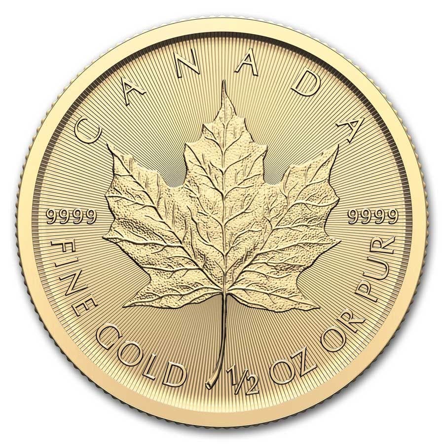 2025 1/2 oz Canadian Gold Maple Leaf Coin