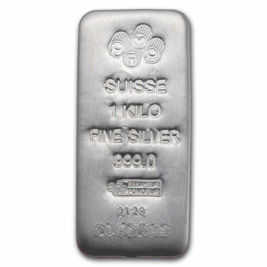 1 Kilo PAMP Suisse Silver Bar