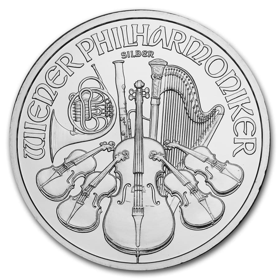 1 oz Austrian Silver Philharmonic Coin (Random Year)