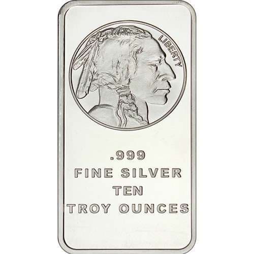 10 oz SilverTowne Buffalo Silver Bar