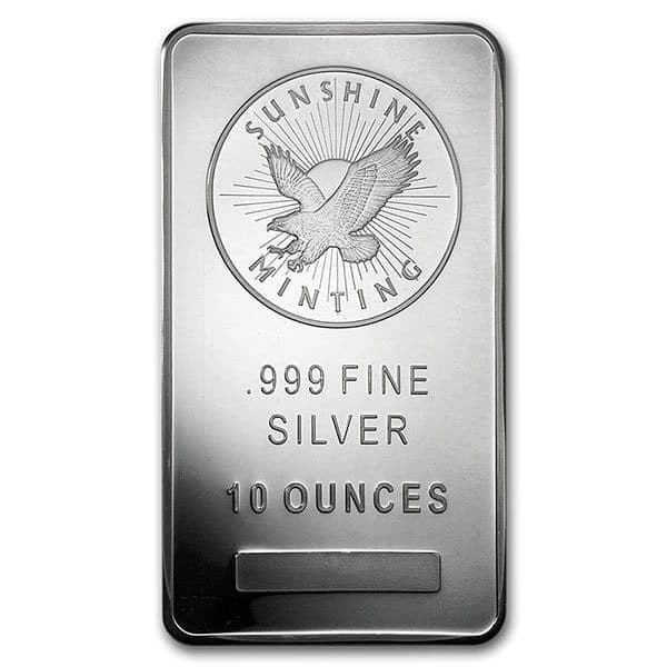 10 Oz Sunshine Mint Silver Bar
